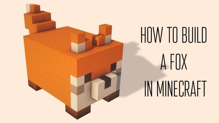 how to build a fox in minecraft - kobo building