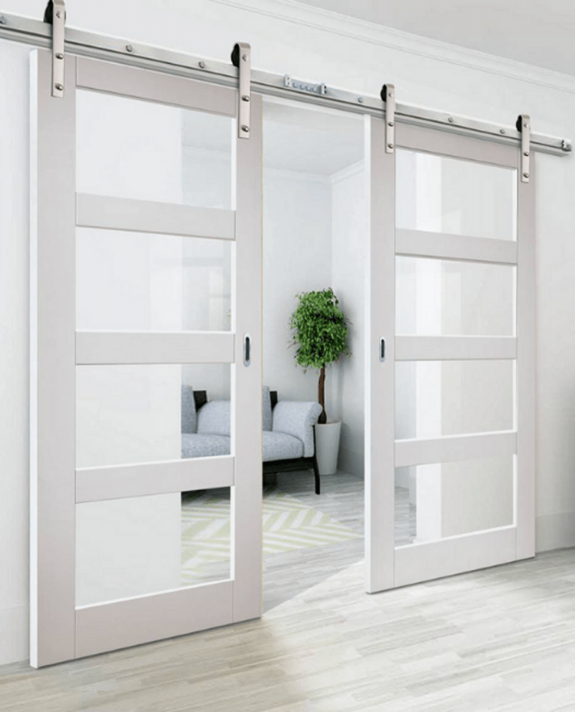 Double Barn Doors With Glass Kobo Building 